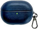 Huawei Freebuds Pro 4 Synthetisches Leder Bluetooth Ohrhörer Schutzcase Marineblau