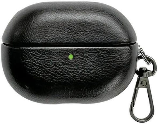 Huawei Freebuds Pro 4 Oily Leather Bluetooth Earphone Protective Case Black