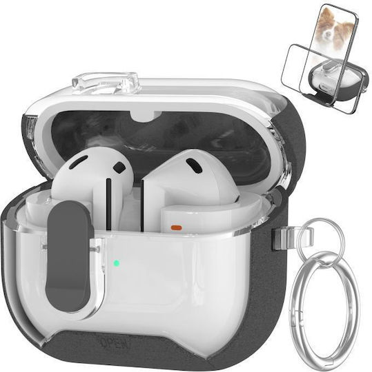 Samsung Galaxy Buds 3 3 Pro Starchain Series Pc Earphone Case Stand Fluffy Grey