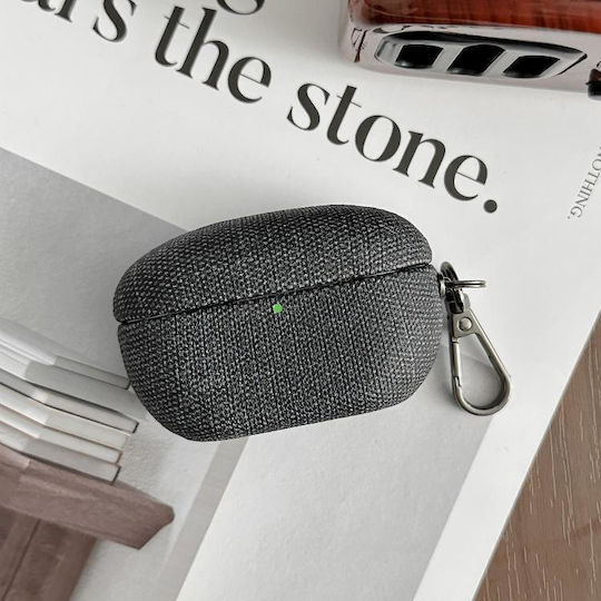 Sony Wf-1000xm5 Coarse Cloth Texture Pc Earphone Protective Case Black