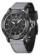Men's Watch 43mm Solar with Gray Fabric Strap
