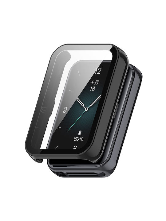 Techsuit Defense360 Pro + Screen Protector Honor Band 10 Band 9 Black