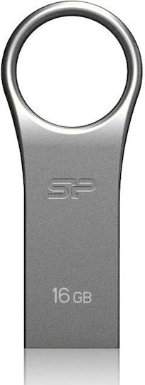 Silicon Power Firma F80 16GB USB 2.0 Stick Ασημί