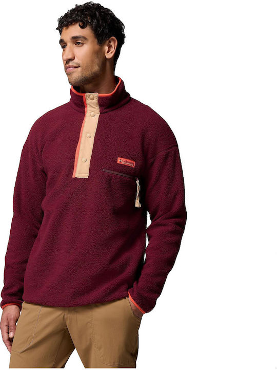 Columbia Helvetia Ii Half Snap Blouse Bordeaux