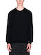 Herrenblusen Langarm Schwarzes Pullover