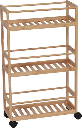 MRShome Επιδαπέδια Ραφιέρα Μπάνιου Ξύλινη 44.5x20x75cm