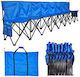 Metallisches Blau Gartenbank Outdoor-Sofa