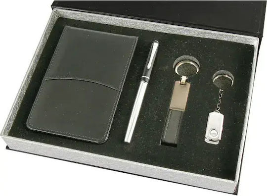 Geschenk Schreibtischset mit Notizbuch und Stift 1 Stück