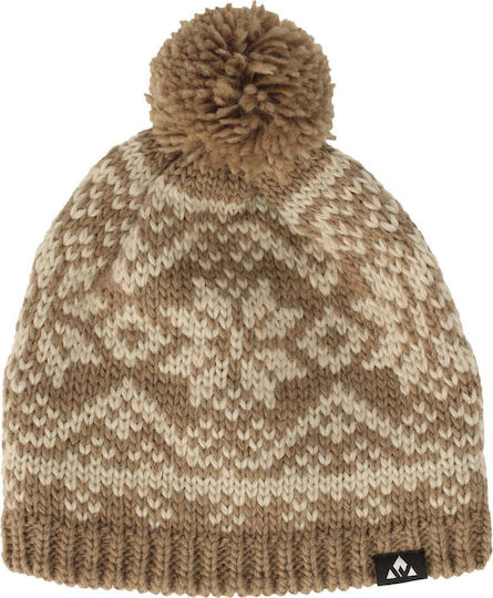 Beanie Unisex Beanie Knitted in Brown color