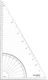 Design Triangle Protractor 36cm 1 Piece