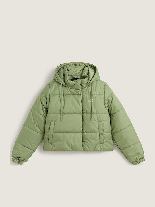 Vans Crop Γυναικείο Puffer Μπουφάν για Χειμώνα ...