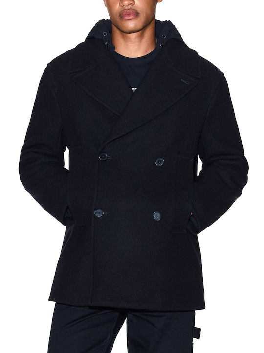 Armani Exchange Ανδρικό Παλτό Μπλε