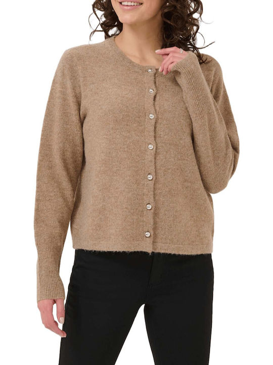 Kaffe Gestrickte Damen Strickjacke mit Knöpfen ...