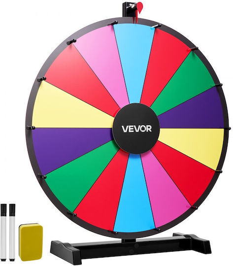 Vevor Τροχός Βραβείων 610 Mm 14 Θέσεων Βάση Επιτραπέζια Ρουλέτα Τύχης Πίνακα Γραφής 2 Μαρκαδόρους 6 Χρώματα Εύκολη Συναρμολόγηση Εκδηλώσεις Πάρτι Παμπ Εμπορικές Εκθέσεις Καρναβάλια