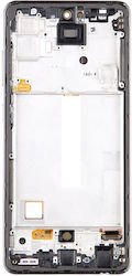 Screen Samsung with Frame for Samsung A525F, Galaxy A52, A526B, Galaxy A52 5G (Black)