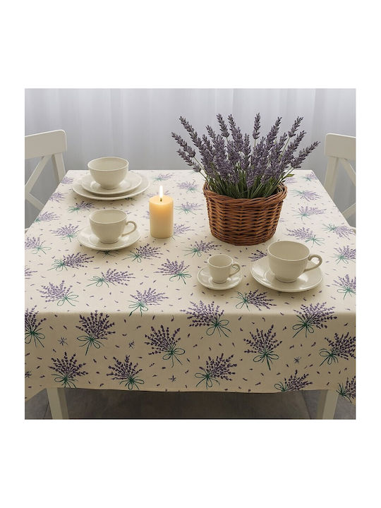 Pucioasa Rotunde Fleckabweisend Purple Lavender 140x140cm
