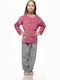 Galaxy Kids' Pajamas Cotton Pink