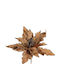 Braune Weihnachtskranz Samt Alexandrinischer Blume – 25cm 276.035.0001.08