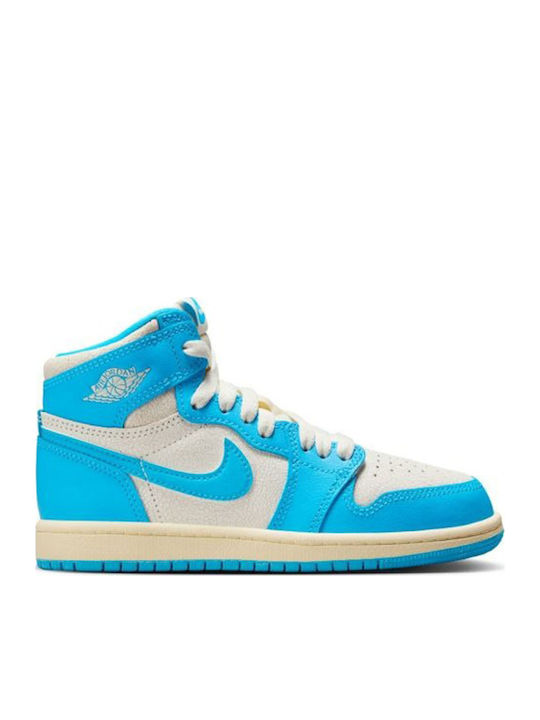 Jordan Jordan 1 Детски маратонки High Светлосини
