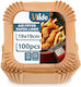 Vilde Non-Stick Baking Papers for Air Fryer 19x19cm 100 Pieces