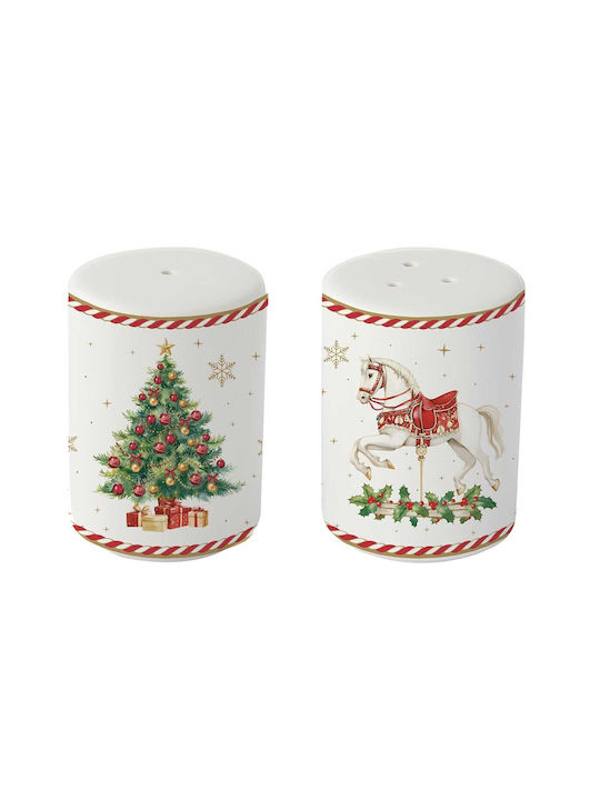 Marva Weihnachts-Salz- und Pfeffer-Set Porzellan