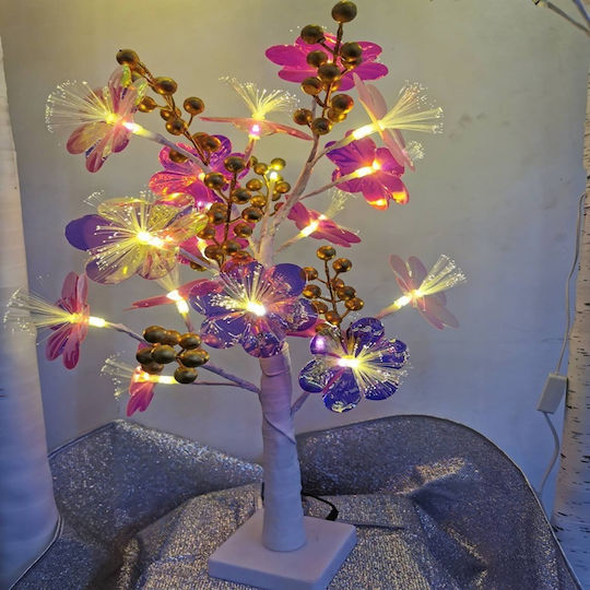 Arbore Decorativ De Crăciun Cu Lumină LED 60cm Violet