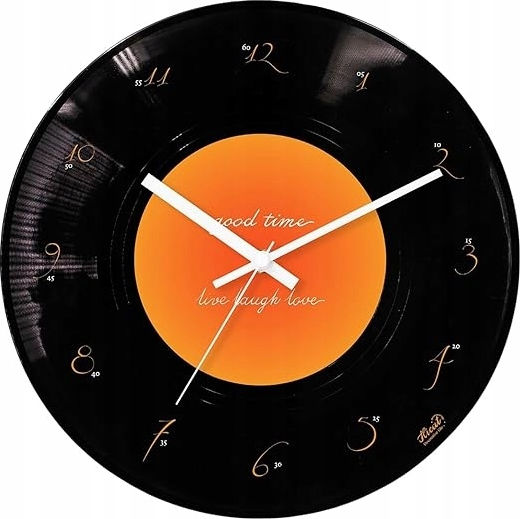 Silent Antique Wall Clock Black Ø30cm