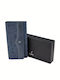 Small Leather Women's Wallet Classic Navy Blue