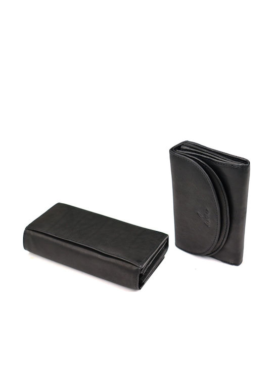 Small Leather Women's Wallet Classic Black