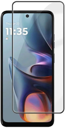 Motorola Moto E15 Kalebol High-Aluminum Screen-Printed Full-Coverage Anti-Fingerprint Black-Bordered HD Tempered Glass Film
