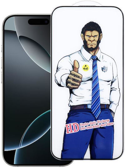 iPhone 16 Pro Gorilla Explosionssicheres Antifingerprint HD Gehärtetes Glas Displayschutzfolie