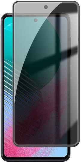 Samsung Galaxy M54 5g Kalebol Високо-Алуминиево Екранно-Печатно Пълно Покритие Черна Рамка Поверителност Закалено Стъкло Филм