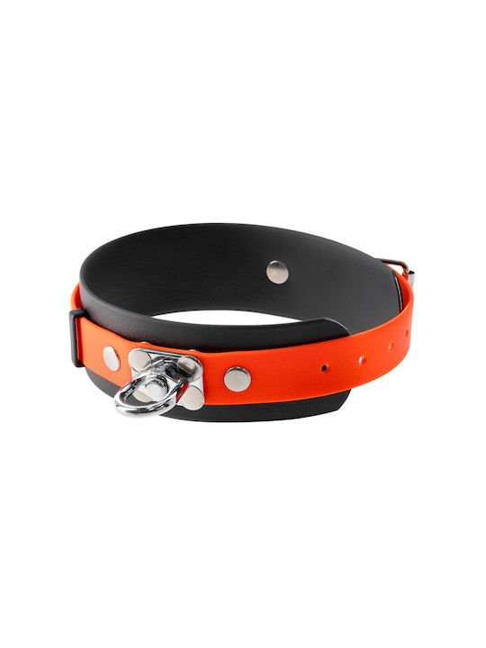 4wild Biothane Tracking Collar 50 Mm Black-orange 38-52 Cm
