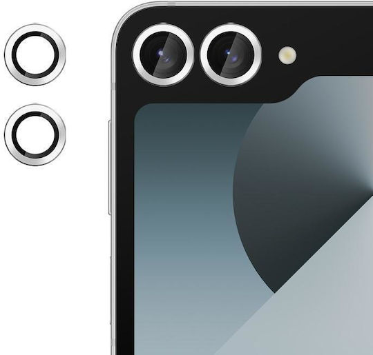 Kalebol Camera Protection Tempered Glass Silver for the Samsung Galaxy Z Flip6