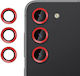 Kalebol Camera Protection Tempered Glass Red for the Samsung Galaxy S23+ 5G