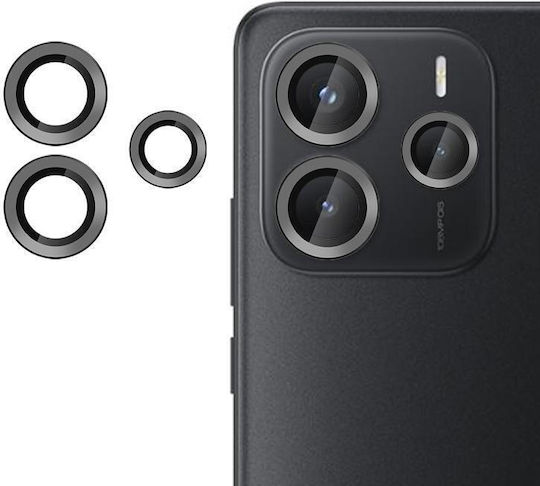 Kalebol Προστασία Κάμερας Tempered Glass Μαύρο για το Redmi Note 14 5G