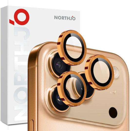 Northjo Camera Protection Metal Frame Orange for the iPhone 17 Pro, iPhone 17 Pro Max