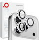 Northjo Camera Protection Metal Frame Silver for the iPhone 17 Pro, iPhone 17 Pro Max
