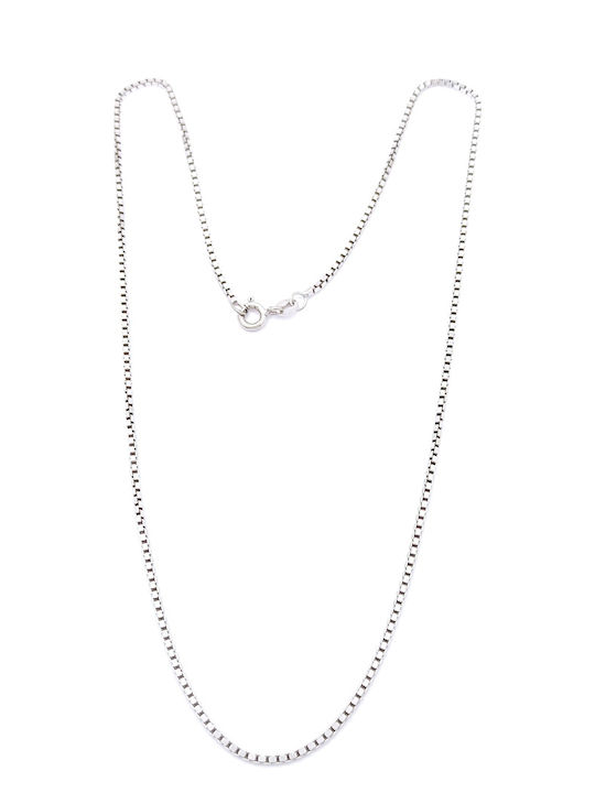 PS Silver Silver Chain Neck Thin Thickness 1.5mm and Length 45.5cm