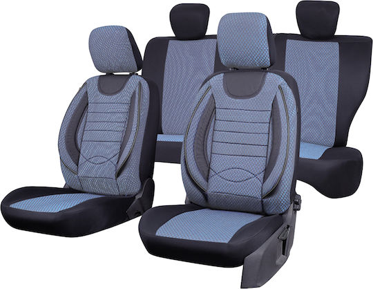 Smartic Set Spătare Auto 11buc Piele Gri