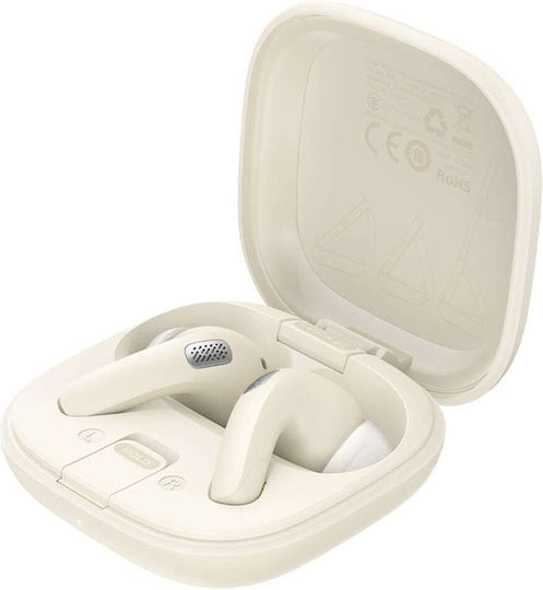 Acefast W4 In-Ear Bluetooth-Freisprecheinrichtung Kopfhörer mit Schweißresistenz und Ladeetui Beige