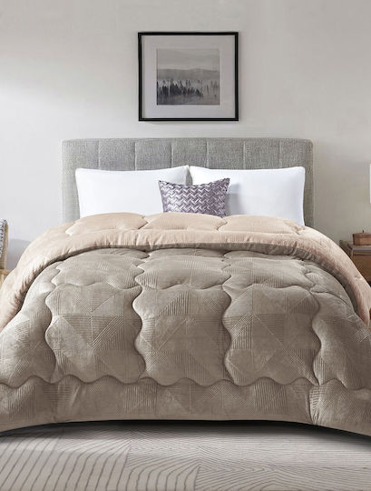Madi Duvet Cover Single 160x220cm Nivoro Cream 220 GSMGsm