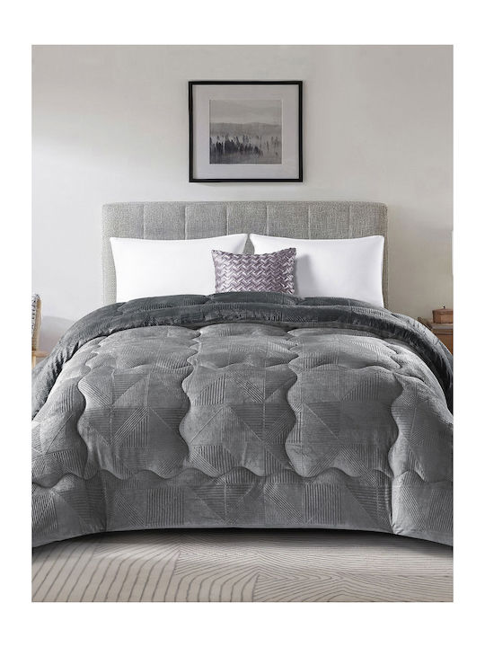 Madi Duvet Cover Single 160x220cm Nivoro Anthra...