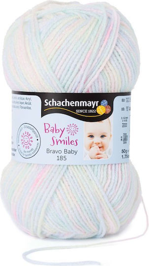 Baby Smiles 185 Fir Subțire Moale Pufoasă Croșetat Tricotat 100% Acrilic Lungime 185m Pastel