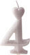 Silver Candle Number 4 Lumea