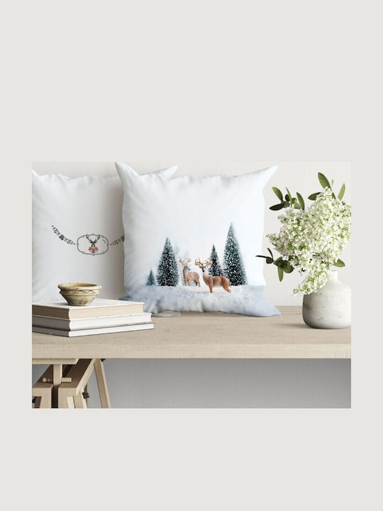 Lenjerii Deosebite Husă Decorativă de Crăciun pentru Pernă Pătrată Bej 45x45buc