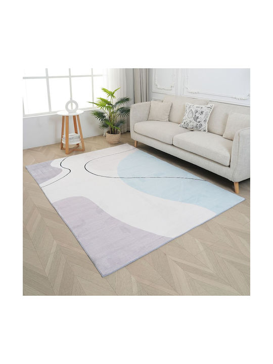 Homeone London Modern Velvet Bedroom Rugs Set 3pcs