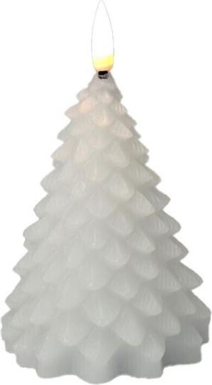 Koopman Crăciun Lumânare Alb Baterie 11cm.