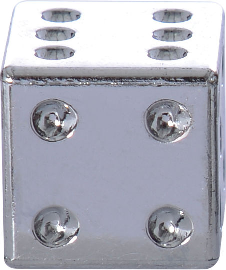 Oxford Lucky Würfel Ventilkappen Silber