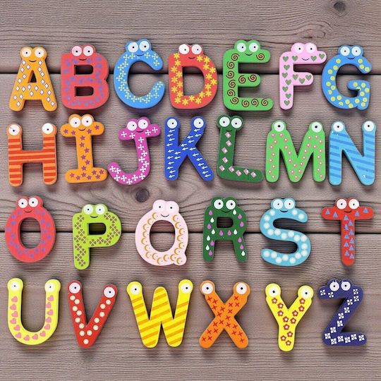 Wooden Magnetic Letters 5cm of English Alphabet 26 pcs 16pxd37